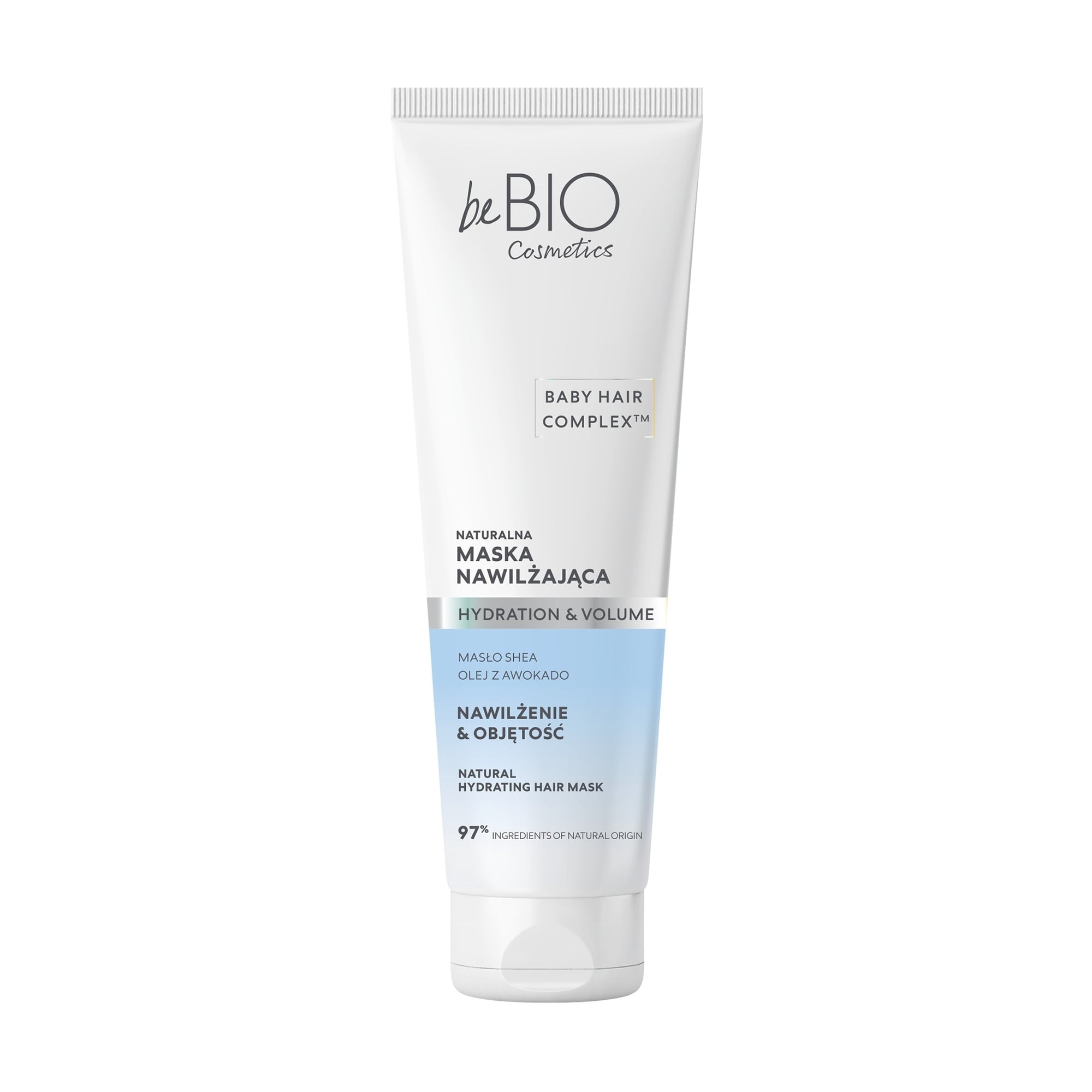 Зволожувальна маска для волосся beBIO Baby Hair Complex Hydration &amp; Volume Natural Hydrating Hair Mask, 150 мл